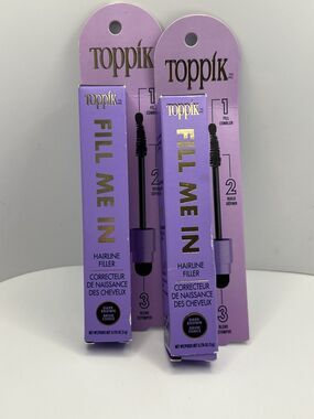 (2) - Toppik Fill Me In Hairline Filler Wands - DARK BROWN - 0.176oz - $29MSRP